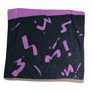 Vintage ISSEY MIYAKE Cotton Linen Blend Gauze Bandana Scarf Tenugui 20"x18"